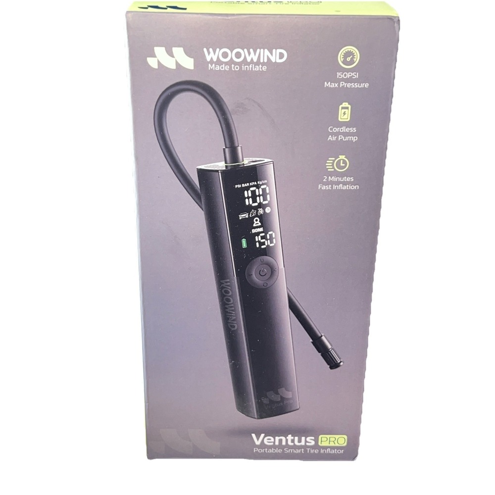 Woowind Portable Tire Inflator, 150 PSI Fast Air Compressor for Car, Bike, SUV,‎